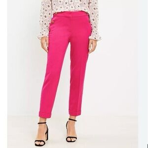LOFT Devin slim ankle Sailor pant, Campion pink, 14